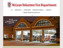 Tablet Screenshot of mcleanvfd.org